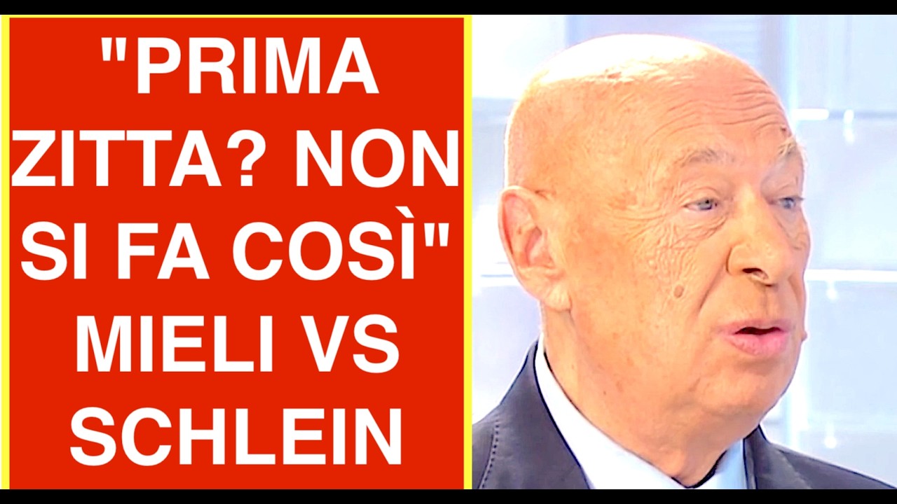 "PRIMA ZITTA? NON SI FA COSÌ" PAOLO MIELI SMONTA SCHLEIN