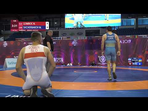 Qual. GR - 71 kg: N. GOMBOC (SLO) v. M. SHCHERBAKOV (UKR)