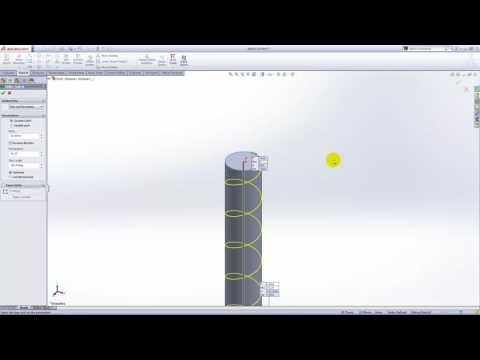 solidwork helix and spiral swept cut
