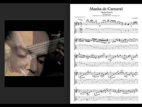 Manha de Carnaval Live - Baden Powell performance (Transcription)