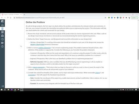 IED 2.2.8 - Design an Integrated Assembly - Part 2 - Define the Problem