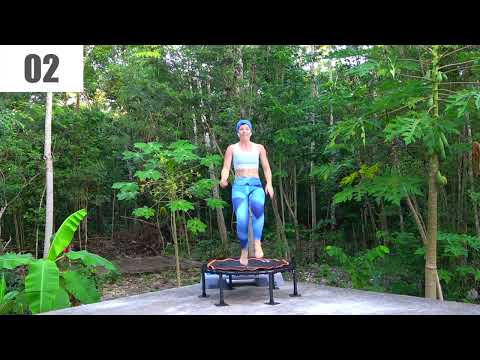 15 Minutes Rebounding HIIT Series 2025 Part 2 on a Rebound Fit Trampoline. Jan 2025 128BPM