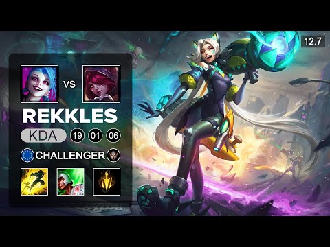 KC Rekkles Jinx vs Xayah ADC - EUW Challenger - Patch 12.7 Seaosn 12