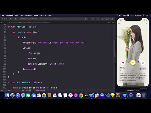 Dating App Profile Page Using SwiftUI - Designing Profile Page UI Using SwiftUI - SwiftUI Tutorial