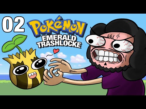 Tomando um PAU do SEGUNDO Líder de Ginásio | Pokémon Emerald Trashlocke - 02