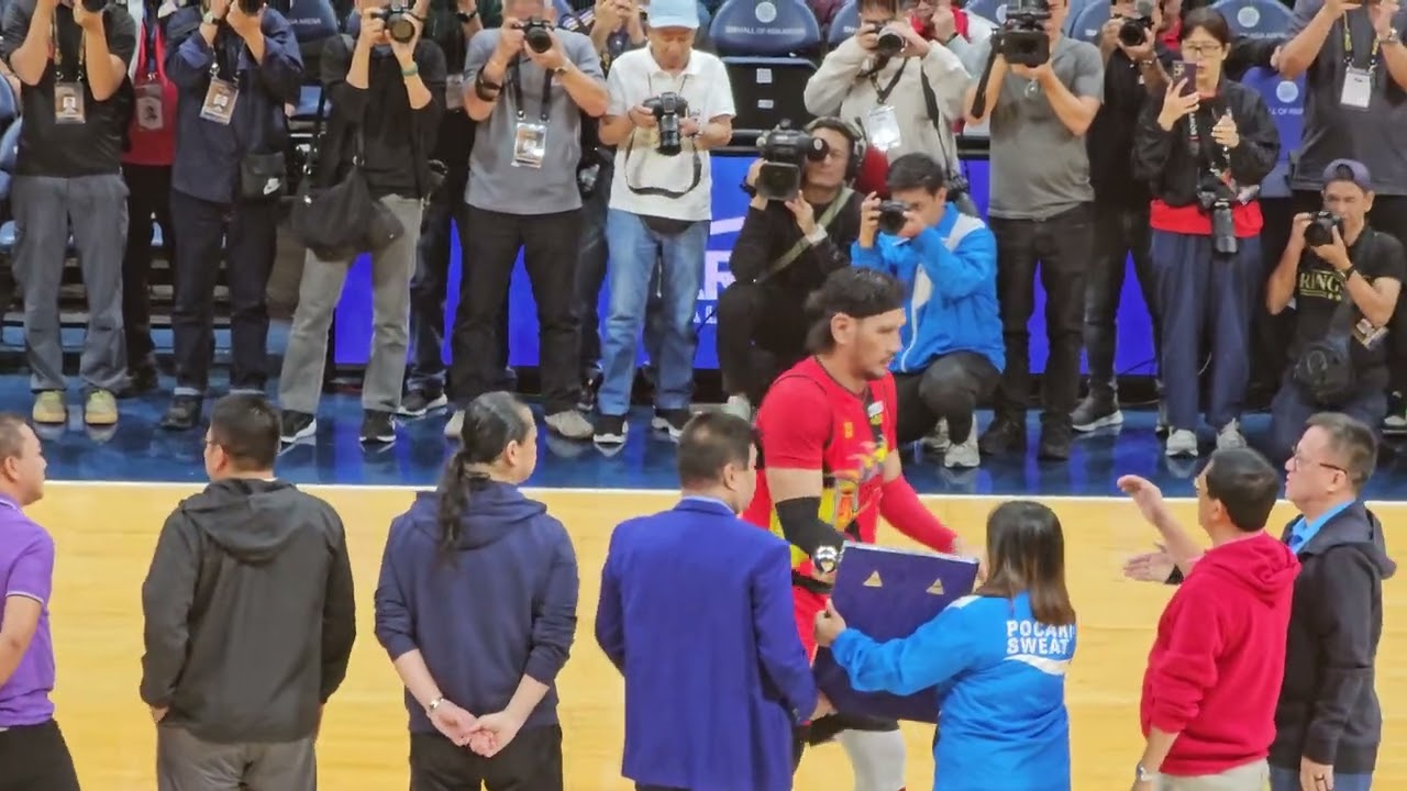 JUNE Mar Fajardo PBA-Pocari Sweat Best Player of the Conference PBA 50th  