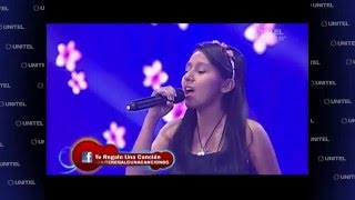 Rebeca nos interpretó Capullito de alelí del cantante brasilero Caetano Veloso