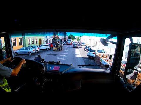 POV Truck Driving - Altheim, Austria | CV Driving Mercedes Actros | Cabin View