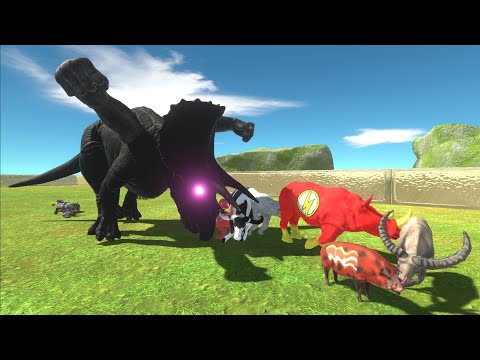 Escape from DARK ALIEN TRICERATOPS - Animal Revolt Battle Simulator