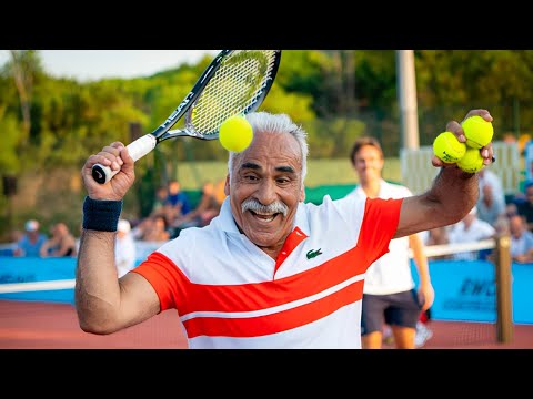 FUNNIEST Tennis Match EVER You Won't Stop Laughing! #2 (Mansour Bahrami Trick Shots)