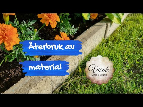 #4 Återbruk av material i trädgården | Bygga billig rabattkant