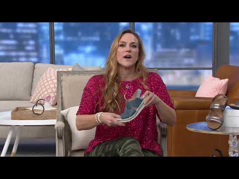 Earth Origins Leather Platform Sandals - Carley Charlene on QVC