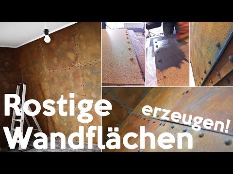 Rostfarbe für Wandflächen | Rostoptik zum streichen für Wände