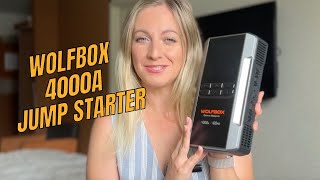 WOLFBOX 4000A Jump Starter Setup & How to Use (Air Compressor Test)