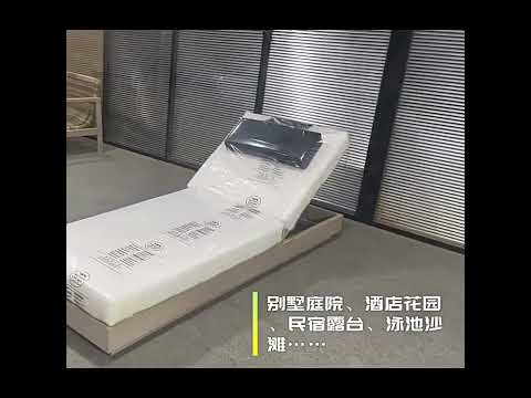 Bask in the Sun's Embrace with Our Outdoor Teak Wood Sun Bed Lounge #hotelsupplies #lounge #sunbed