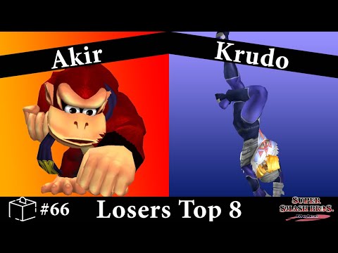 Coinbox 66 - Akir (Donkey Kong) vs Krudo (Sheik) Losers Top 8 - Smash Melee
