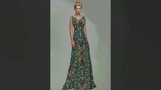 Metráž 78 - zelené ornamenty