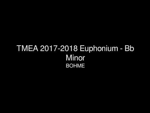 TMEA 2017-2018 Euphonium - Bb Minor Etude 1