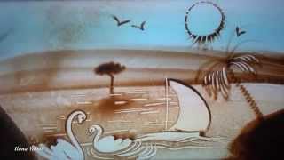 Noa (Achinoam Nini) - &quot;Beautiful that Way&quot; on a sand art clip by Ilana Yahav