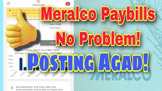 Meralco bill real time posting/online payment/eps.35/ivy esteves
