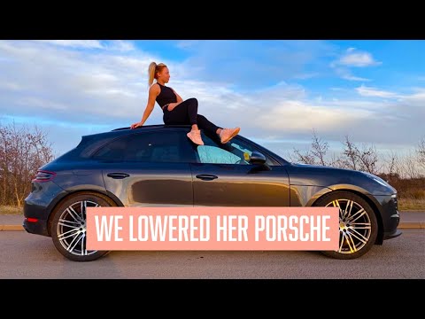 WE LOWERED MY FIANCÉS PORSCHE JEEP!!