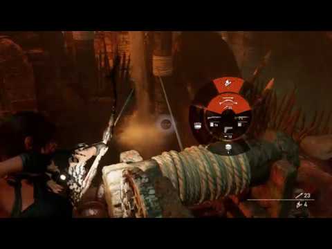 Shadow of the Tomb Raider - Eye of the Serpent: Second Water Wheel Serpent Statues Puzzle (2018)