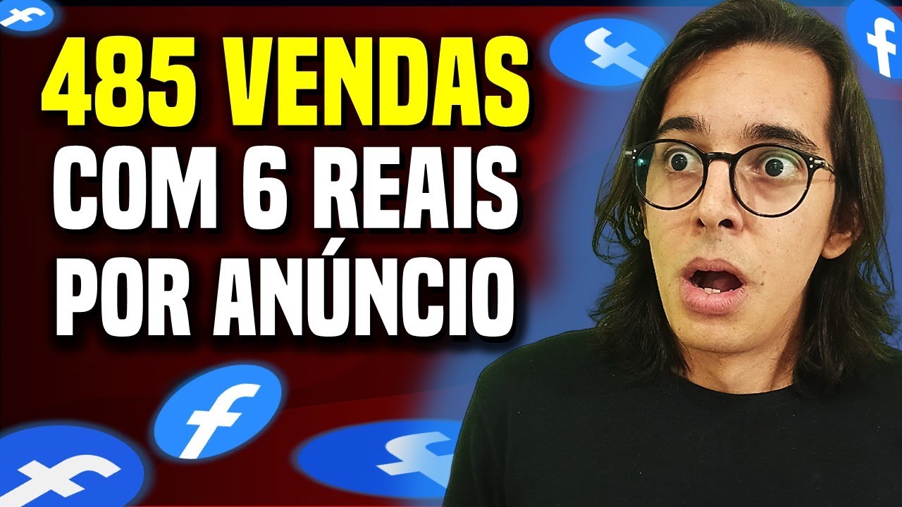 Como fiz 485 vendas com 6 reais por dia em anúncio.