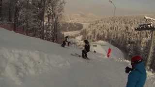 preview picture of video 'La ski cu Darius la Gura Humorului 31 01 2014 la -16 grade'