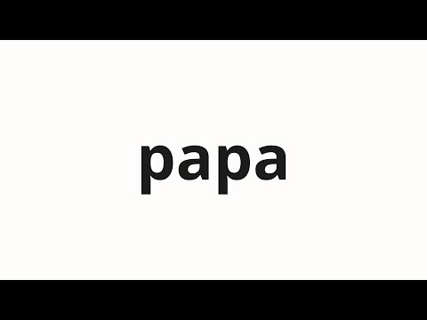 How to pronounce papa | 파파 (Papa in Korean)