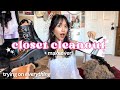 ORGANIZING CLEANING OUT MY Insane CLOSET Decluttering An Extreme Makeover
