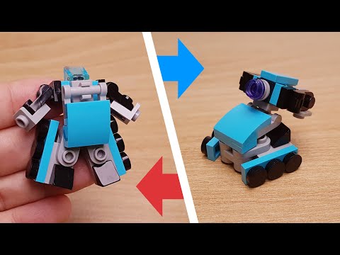 Mini LEGO brick security robot transformer robot - Guardian Unit #LEGO #MOC