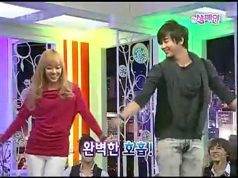 KBS Champagne 09.11.07 SNSD Jessica with SS501 Heo Young Saeng 'Gee' Performance