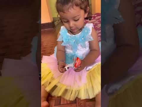 Cute baby chooses lollipop 🍭 kinder joy chocolates 🍫 #shorts