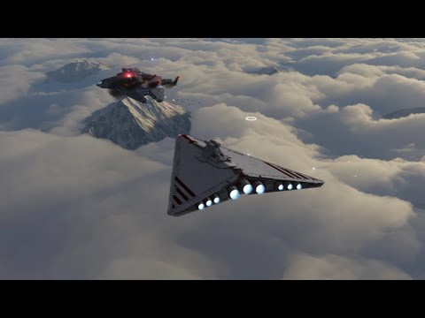 Sith Dreadnought VS Republic Secutor Class - Star Wars Empire At War Remake