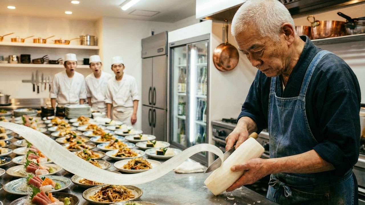 「庶民の飯しか作れない格下の料理人が！」高級料亭のオーナーに蔑まれていた定食屋のおじいさん。だが料亭の厨房が崩壊した日、その老人が包丁を握ると全員が凍りついた――。