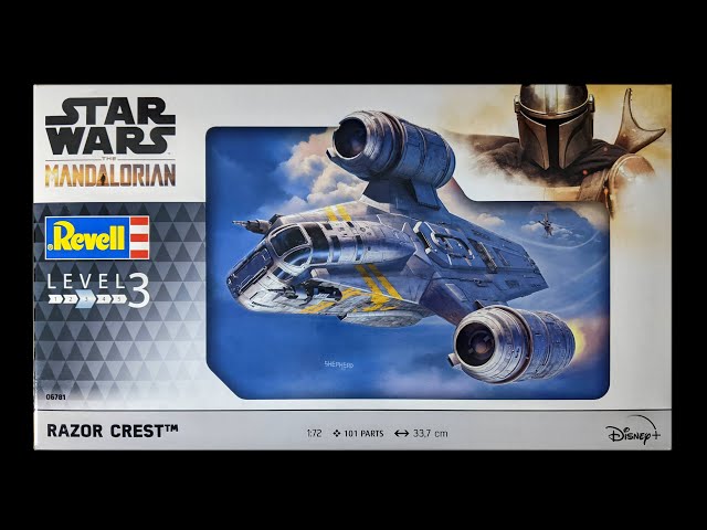 Vídeo relacionado con Revell 06781 Model Scale Star Wars Mandalorian The Razor Crest-Kit de modelaje (Escala 1:72), Color sin barnizar