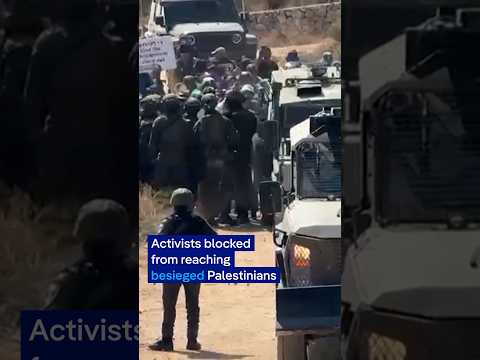 Activists stopped from delivering supplies to Palestinians besieged by settlers | DW News