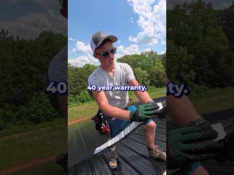 The BEST way to vent the ridge properly 💯💪#metalroofing #roofing #metalwork