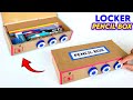 DIY Locker Pencil Box How To Make Pencil Box Cardboard Locker Making Homemade Organizer