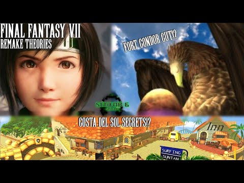 Final Fantasy VII Remake - Fort Condor CUT?? Costa Del Sol Secrets??