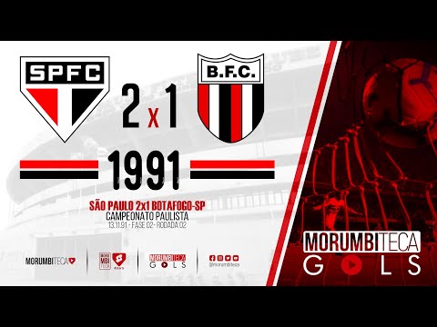 São Paulo 2x1 Botafogo-SP - Paulista 1991 - fase 02 - rodada 02 - 13/11/1991