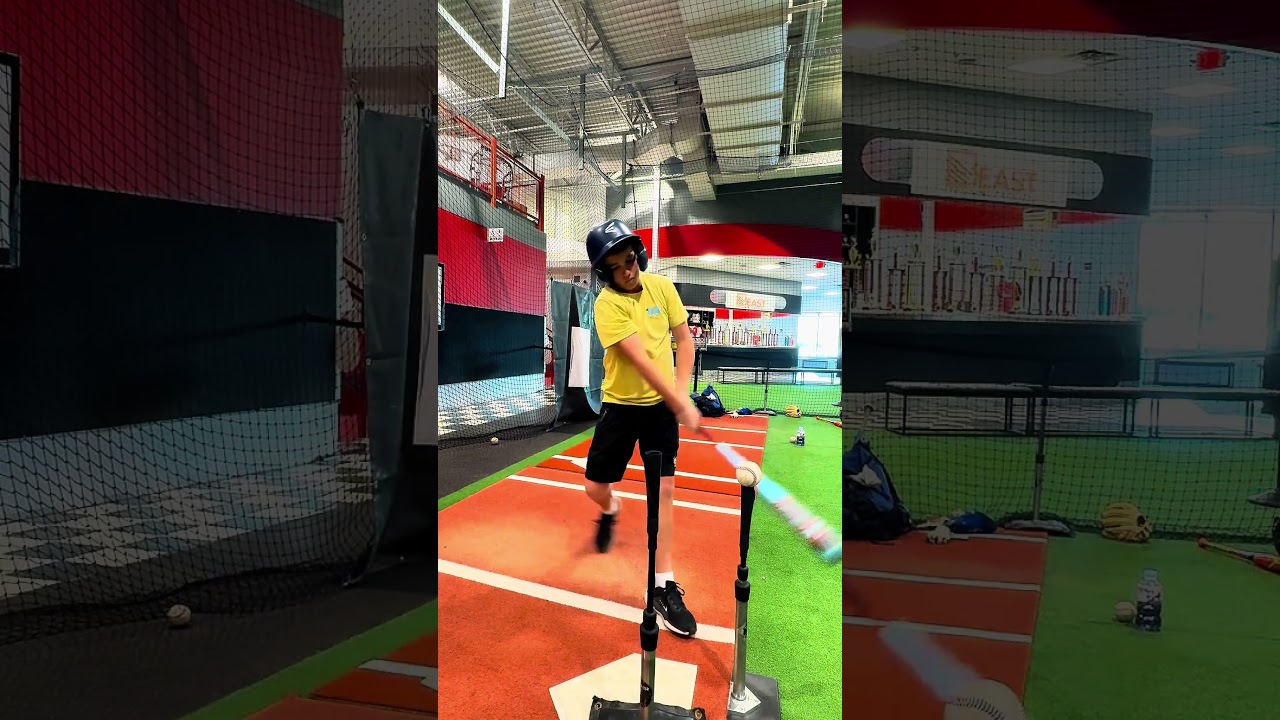 Inside-outside tee. Goal. Focus on proper contacts points. Hitting the ball to all fields.