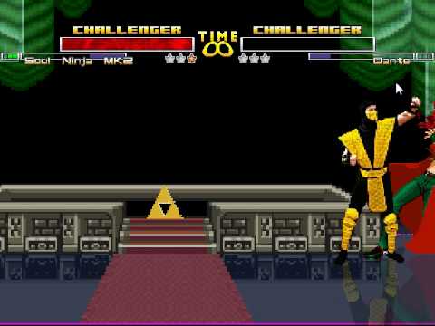 MUGEN Scorpion (Mortal Kombat)  v.s Dante (Devil may cry) with brutality