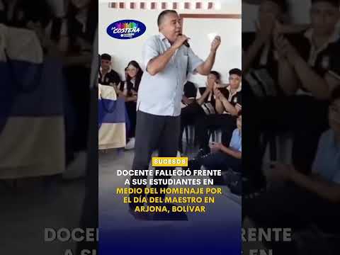 🚨 TRAGEDIA EN COLOMBIA 🇨🇴 | Fallece el Docente Orlando Marrugo Durante Charla en Arjona, Bolívar 😢