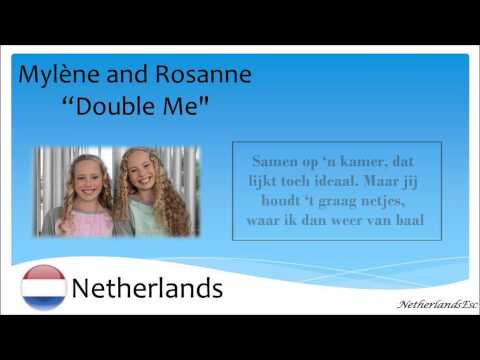 Mylène and Rosanne - "Double Me" [Lyrics] - Netherlands 2013 (JESC)