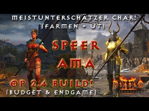 Die Speer-Amazone - Neuer OP-Build für Patch 2.4! - Budget + Highend Diablo 2 Resurrected Char Guide