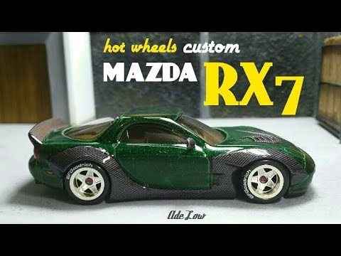 hot wheels rx7 body kit (hot wheels custom diecast) 164scale