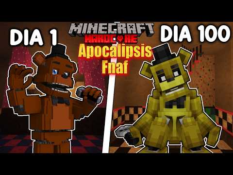 🐻Sobreviví 100 DÍAS en un APOCALIPSIS de FIVE NIGHTS AT FREDDY´S en Minecraft HARDCORE!