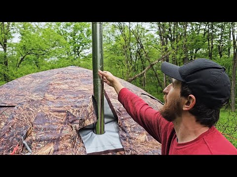 INCREDIBLE 💥 HOT TENT 🔥 UP-5 with a STOVE by RBM OUTDOORS.  Detailed Review by Woodsbound Outdoors