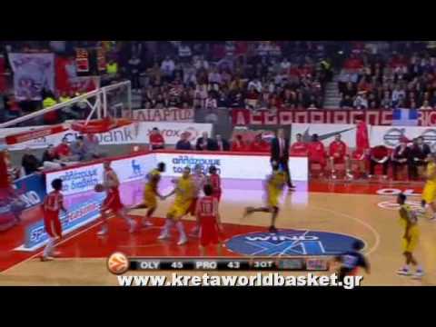 Euroleague 2010 Playoffs Game 1 Olympiacos Piraeus - Asseco Prokom 83-79 (23-3-10) Highlights